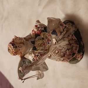 ANGEL  TEALIGHT CANDLE  BURNER  CERAMIC